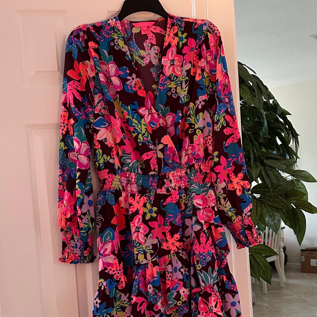 Euc Lilly Pulitzer Cristiana Stretch Dress Size 12